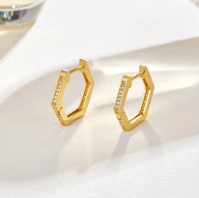 Earrings : Oorbellen Goud - Honey Hoop 1 Cm in van Pantino