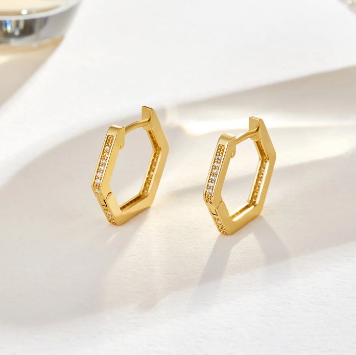 Earrings : Oorbellen Goud - Honey Hoop 1 Cm in van Pantino