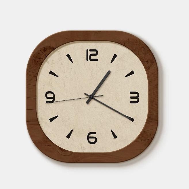 Vierkante Houten Wandklok – Vintage Design, Bestseller