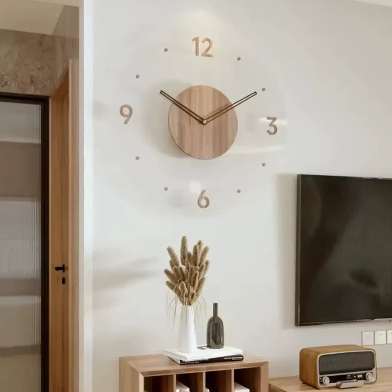 Minimalistische Houten Wandklok – Strak Design, Bestseller