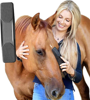 pets : HaloHorse - 6-In-1 Paardenborstel - Zwart in Zwart van Pantino