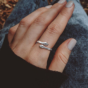 Ring : Hug Ring Zilver - Accessoire in van Pantino