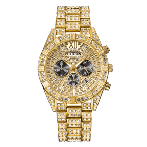 watches : Horloge Rose Goud - Icey Phantom Dames Horloge met Roestvrijstalen Band in Goud van Pantino