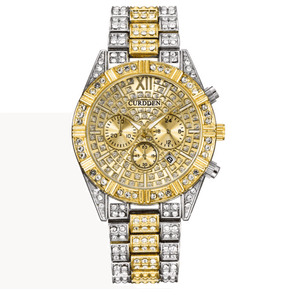 watches : Horloge Rose Goud - Icey Phantom Dames Horloge met Roestvrijstalen Band in Tweekleurig van Pantino