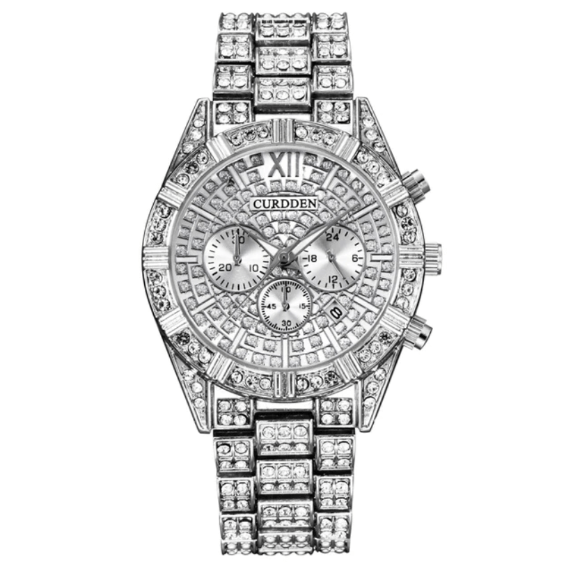 watches : Horloge Rose Goud - Icey Phantom Dames Horloge met Roestvrijstalen Band in Zilver van Pantino