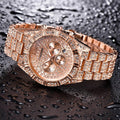Horloge Rose Goud - Icey Phantom Dames Horloge met Roestvrijstalen Band