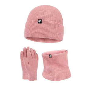 Winter Set : Men 3 in 1 Winter Set Elegant - Zwart in Roze van Pantino