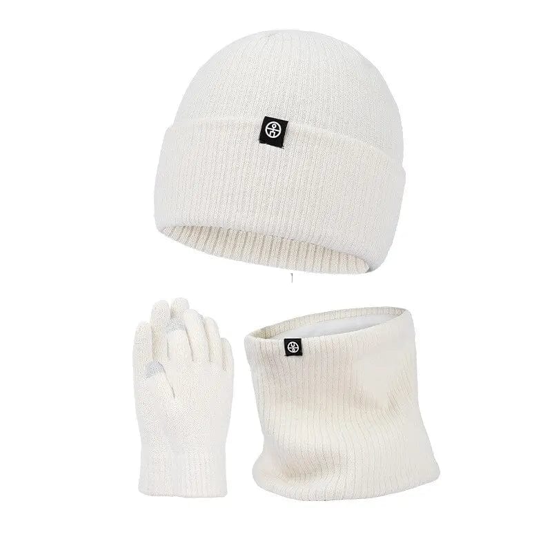 Winter Set : Men 3 in 1 Winter Set Elegant - Zwart in Wit van Pantino