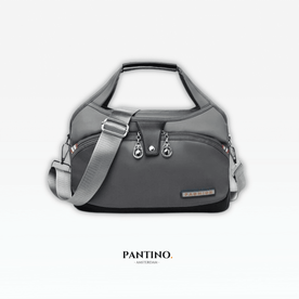 handbag : Handtas Zwart - Icone HandBag - Anti-Diefstal in Lichtgrijs van Pantinoshop