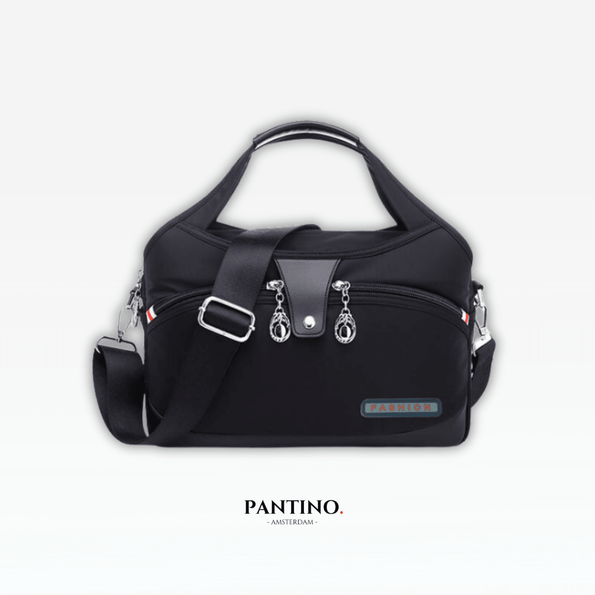 bags : Handtas Zwart - Icone HandBag - Anti-Diefstal in Zwart van Pantino