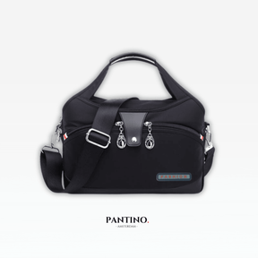 bags : Handtas Zwart - Icone HandBag - Anti-Diefstal in Zwart van Pantino
