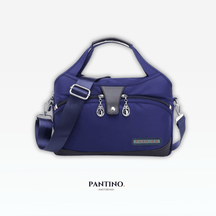 bags : Handtas Zwart - Icone HandBag - Anti-Diefstal in Blauw van Pantino