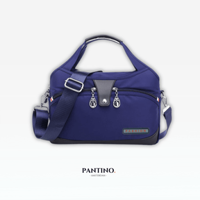 bags : Handtas Zwart - Icone HandBag - Anti-Diefstal in Blauw van Pantino