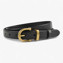 Belt : Leren Riem - Perfect voor Casual en Formele Kleding - Donkerbruin in Zwart 105cm van Pantino