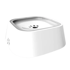 pets : Water Bowl Pro - Nooit Meer Geknoei van Je Huisdier - Roze in Wit van Pantino