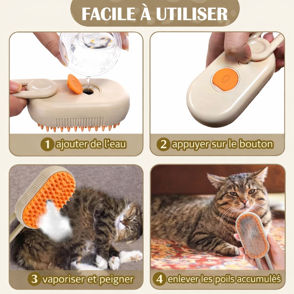 Outils de toilettage : Verzorgingstool 3-in-1 voor Dieren Accessoires voor Dieren in van Pantino