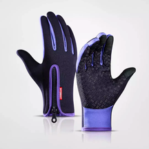 Gloves : Thermo Handschoenen Dames - Houd Je Handen Warm in Alle Weersomstandigheden - Zwart in Paars van Pantino