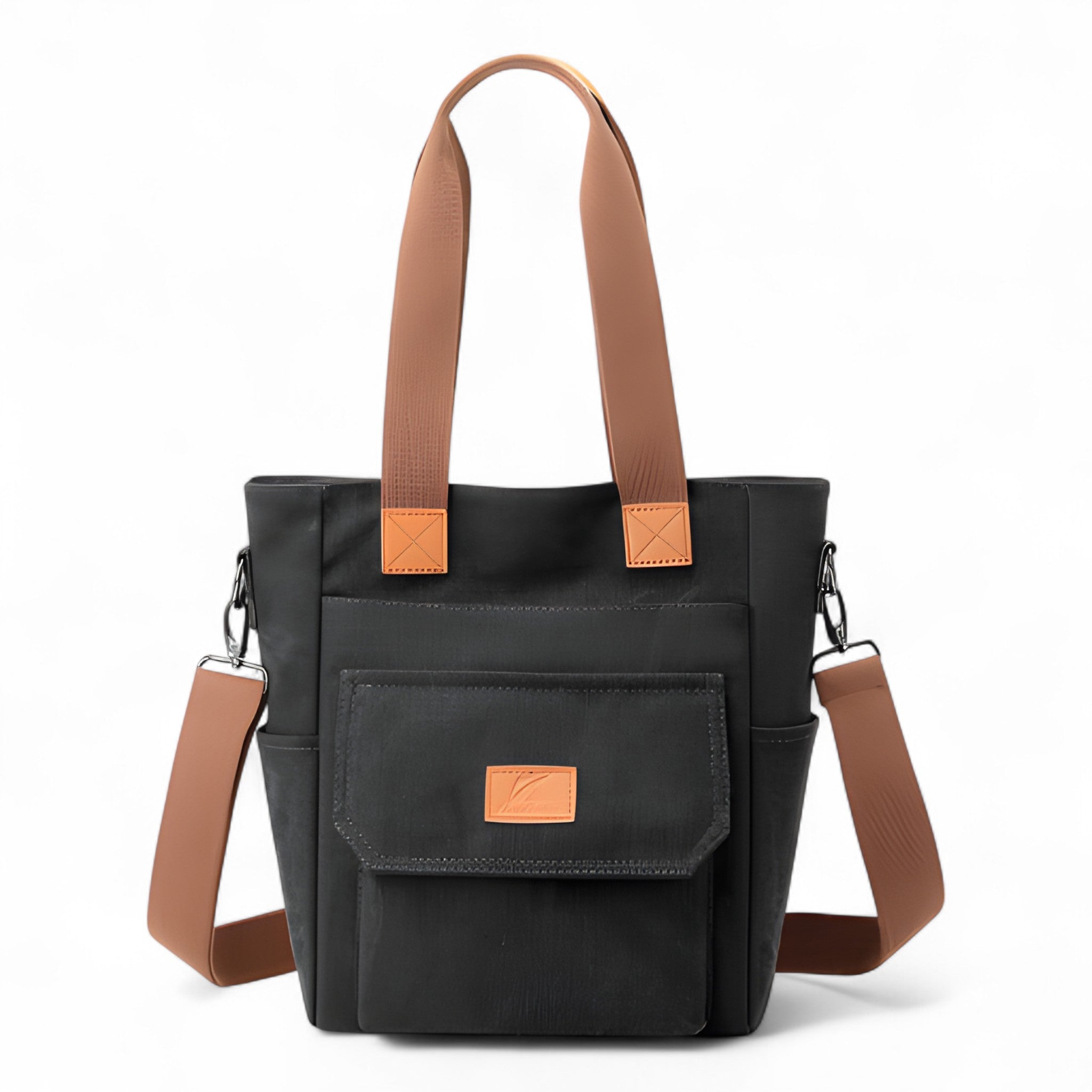 bags : De 2-in-1 Draagtas - Waar Mode en Functionaliteit Samenkomen - Grijs in Zwart van Pantino