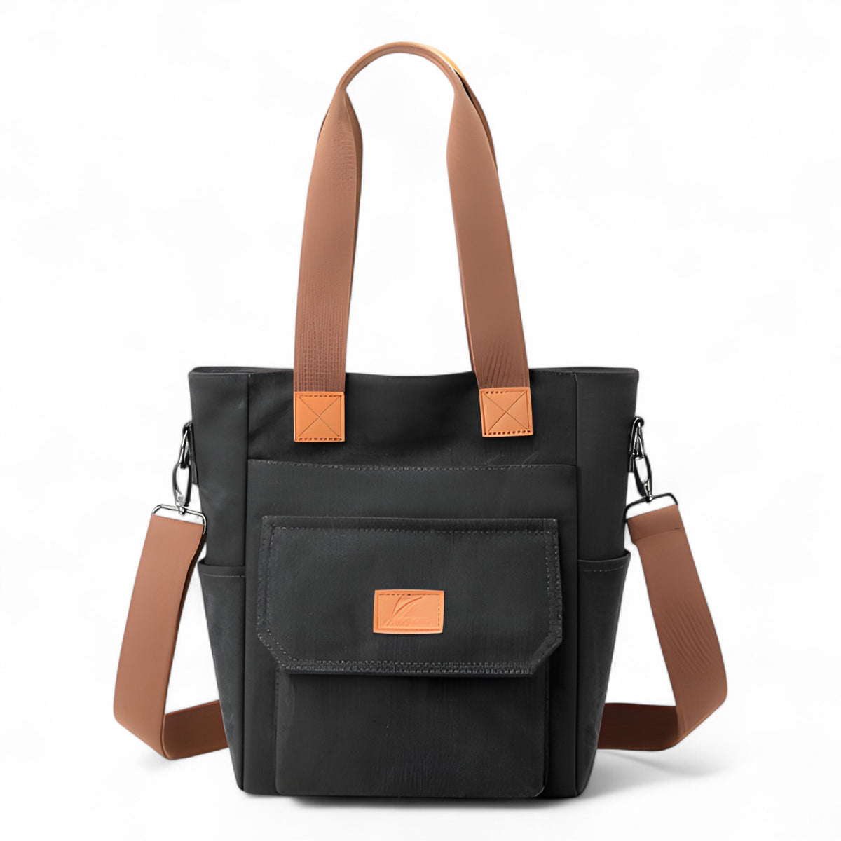 bags : De 2-in-1 Draagtas - Waar Mode en Functionaliteit Samenkomen - Grijs in Zwart van Pantino
