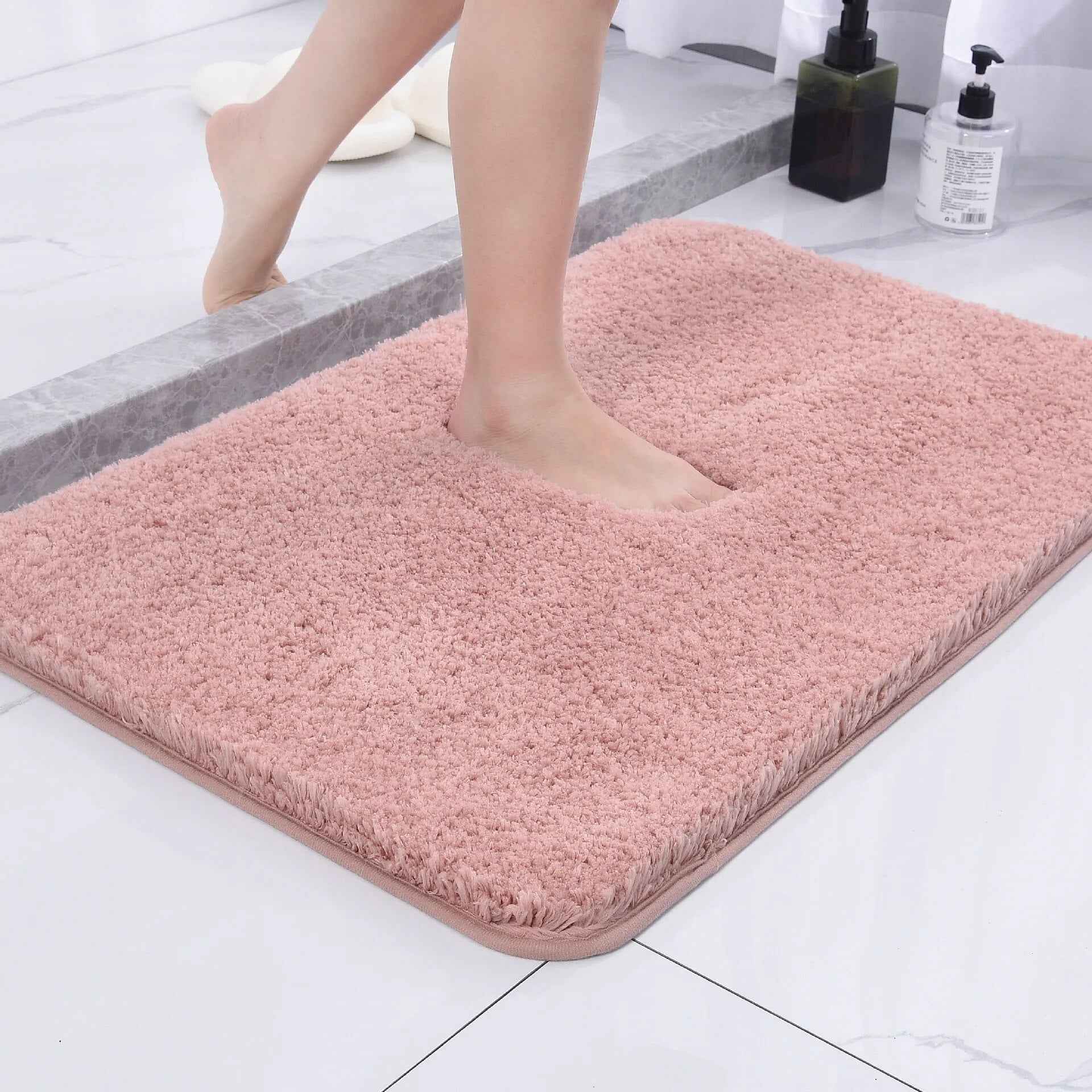 Bath & Shower Mats : Badmat Pluche Microvezel Antislip - Meerdere Kleuren Small Medium Large in van Casa & Beyond