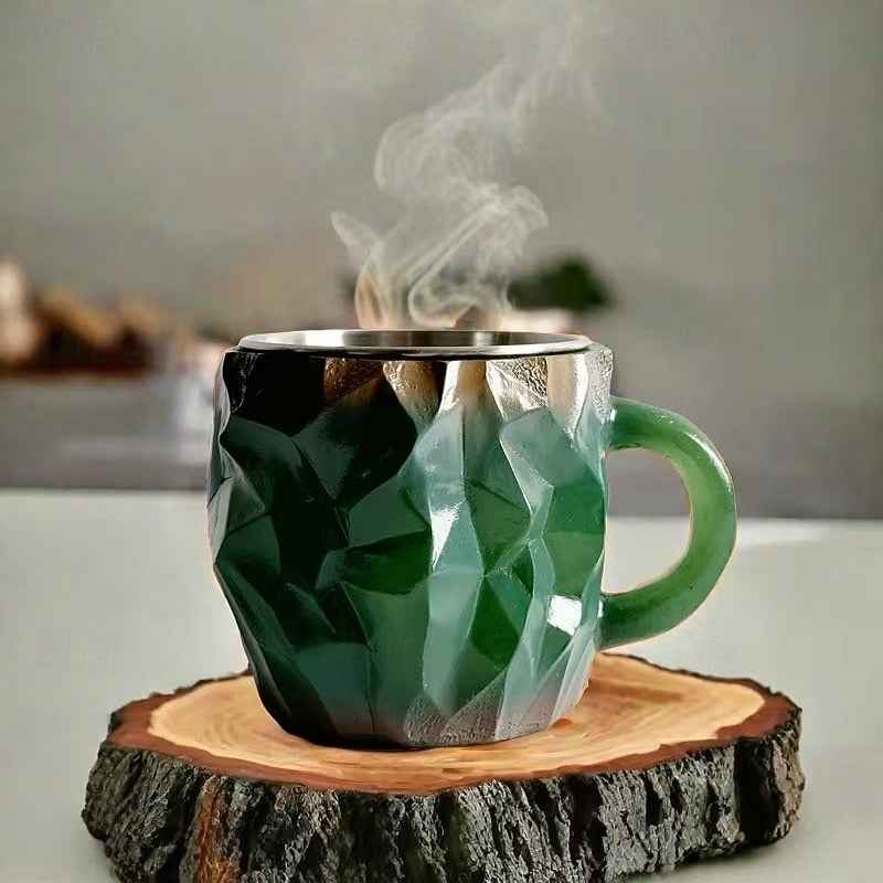 Kristal-Look Koffiekopjes - Kleurrijk & Uniek Design