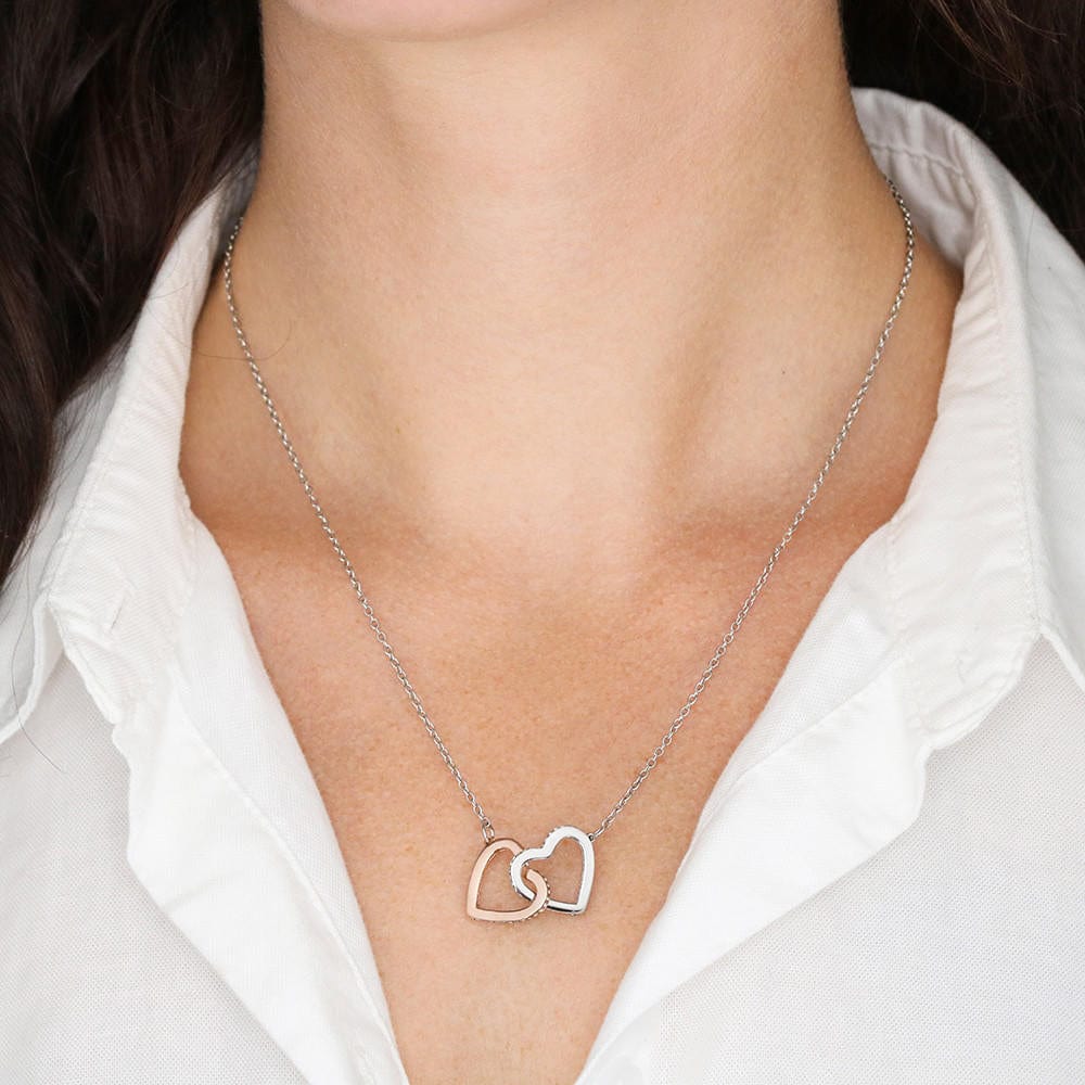 Necklace : Elegante Kleindochter/Moeder Hart in Luxe (Mahonie + LED spot) van Pantino