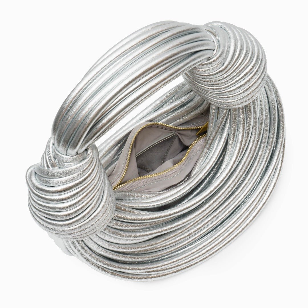 bags : Elegante Handtas Dames Goud - Stijlvolle Avondtas Mesh - Metaal in van Pantino