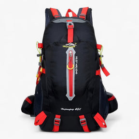Backpack : Waterdichte Nylon Rugzak Dames 40L - Blauw in Zwart Rood van Pantino