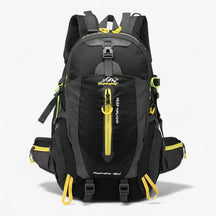 Backpack : Waterdichte Nylon Rugzak Dames 40L - Blauw in Zwarte kleur van Pantino