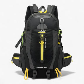 Backpack : Waterdichte Nylon Rugzak Dames 40L - Blauw in Zwarte kleur van Pantino