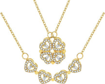 Necklace : Love & Luck - Het Perfecte Symbool dat Je op Twee Manieren Kunt Dragen - Goud in Goud van Pantino