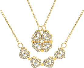 necklace : Love & Luck - Het Perfecte Symbool dat Je op Twee Manieren Kunt Dragen - Goud in Goud van Pantinoshop