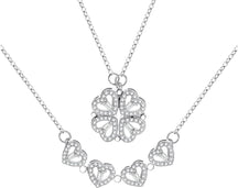 Necklace : Love & Luck - Het Perfecte Symbool dat Je op Twee Manieren Kunt Dragen - Goud in Zilver van Pantino