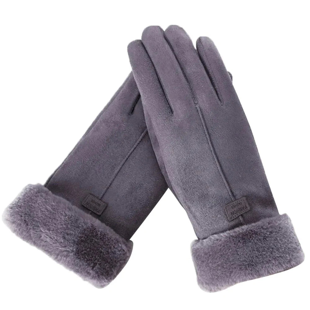 Gloves : Waterwinddichte Handschoenen Roze - Winter Outdoor Sport - Nylon in Grijs van Pantino