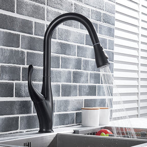 home & garden : Keukenmengkraan Zwart Geborsteld - Warm en Koud Water - RVS in Mat zwart van Pantino