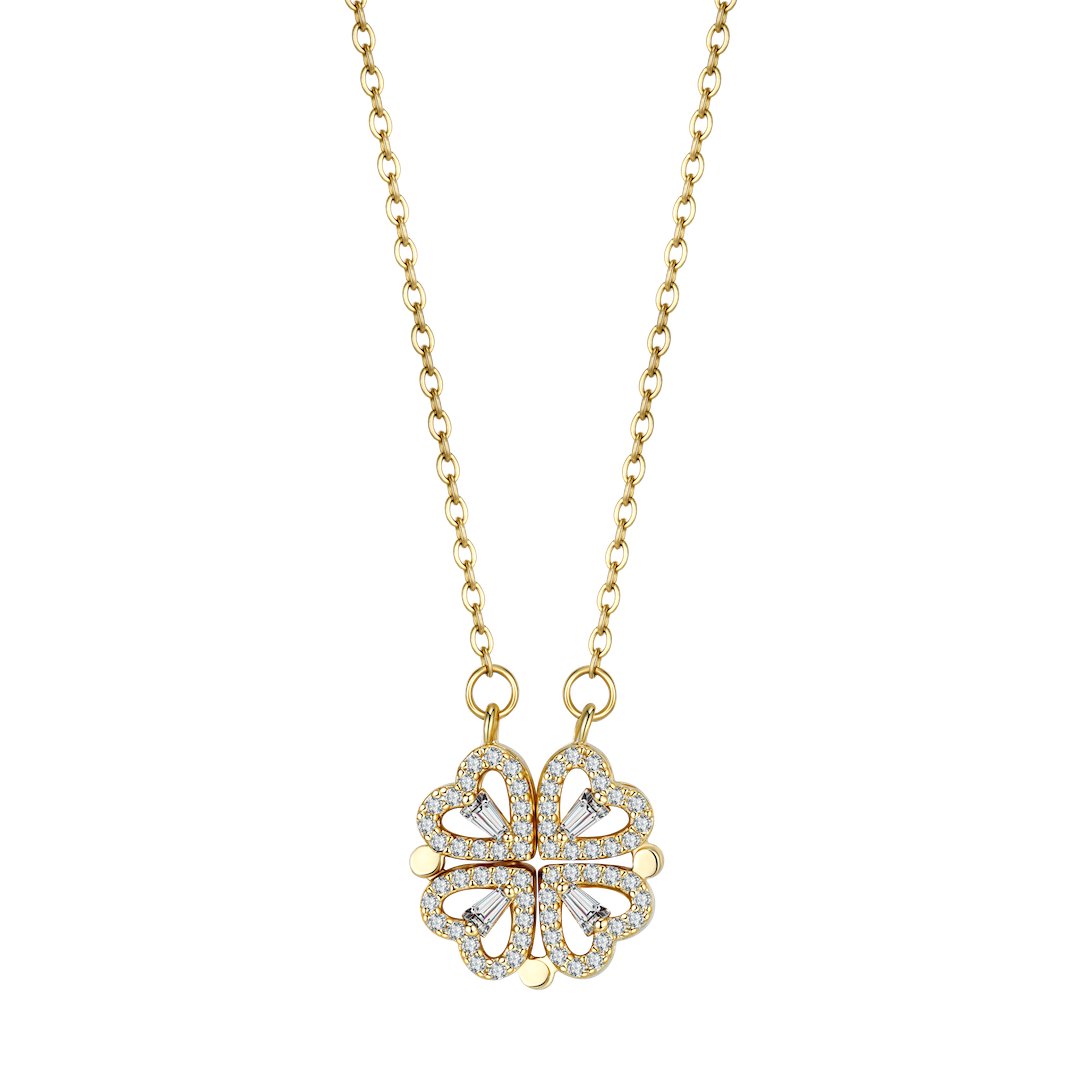 Necklace : Dubbele Geluk Krijg 1+1 Gratis Lucky voor Jou en Je Vriend in van Pantino
