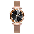 Dameshorloge Goud - Kristal Sterren Galaxy Look Magnetisch - RVS