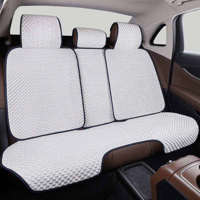 Garage & Vehicles : Cooling, breathable car seat protector in White Back Seat