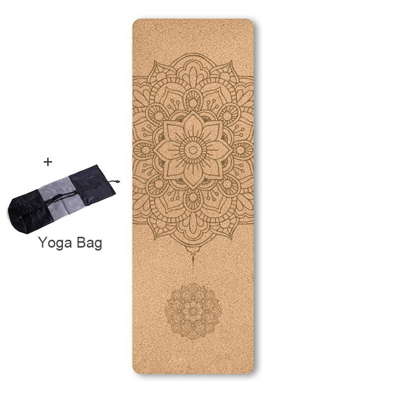 other : Kurk Yogamat - Duurzaam Antislip Milieuvriendelijk - Kurk in Mandala van Pantino