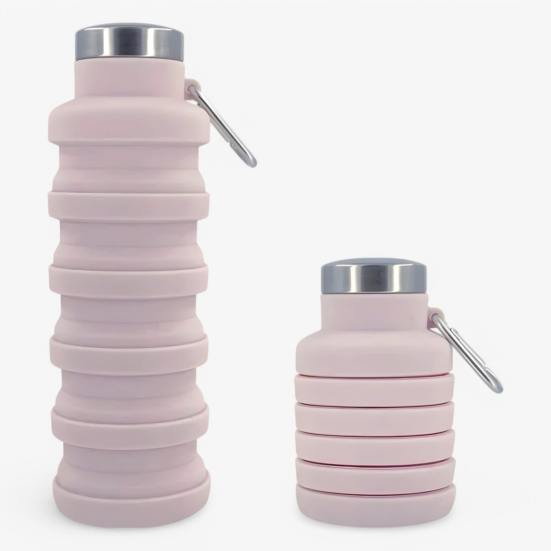 home & garden : Opvouwbare Siliconen Waterfles van 500ml - Zwart in Roze van Pantino