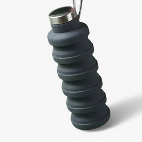 home & garden : Opvouwbare Siliconen Waterfles van 500ml - Zwart in van Pantino