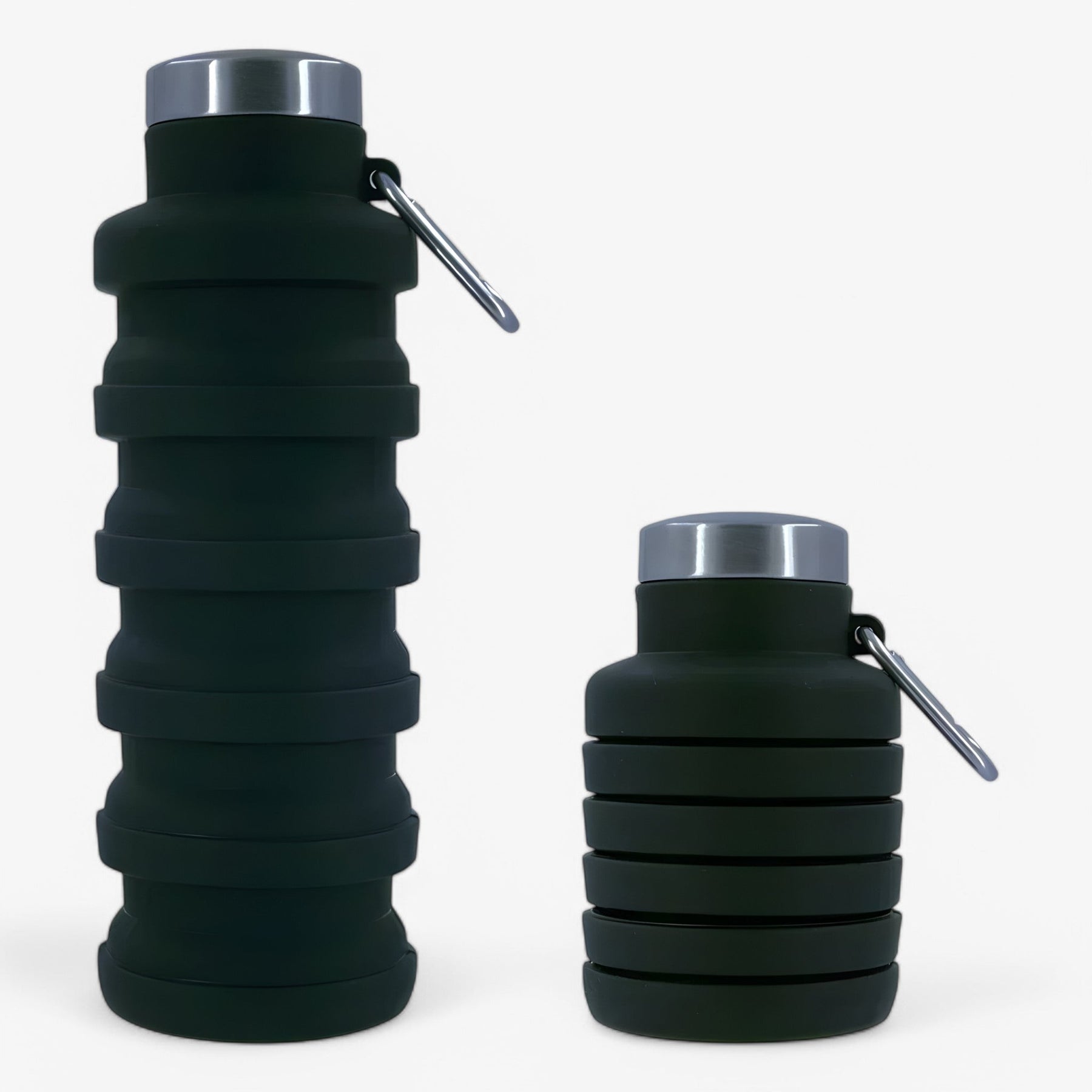 home & garden : Opvouwbare Siliconen Waterfles van 500ml - Zwart in Zwart van Pantino