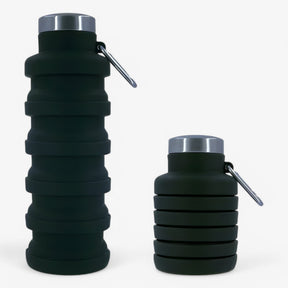 home & garden : Opvouwbare Siliconen Waterfles van 500ml - Zwart in Zwart van Pantino
