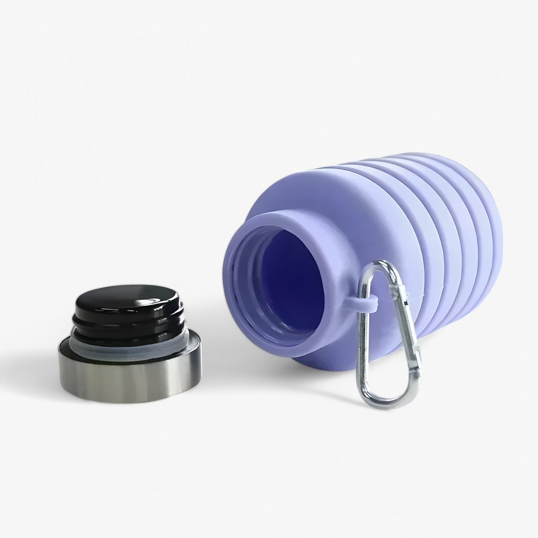 home & garden : Opvouwbare Siliconen Waterfles van 500ml - Zwart in van Pantino