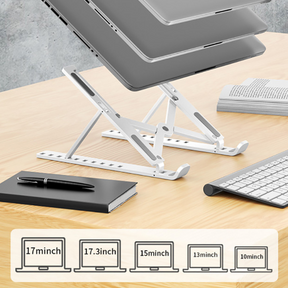 Laptop Stand : LaptopHolder - Laptop Houder voor Laptop Accessoires - Zilver in van Pantino