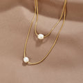 Collana oro - Mira Pearl 40cm