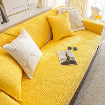 home & garden : Bankhoes Beige - Anti-Kras Slip Bescherming Sofa - Microvezel in Yellow van Pantino
