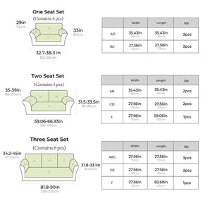 home & garden : Bankhoes Beige - Anti-Kras Slip Bescherming Sofa - Microvezel in van Pantino