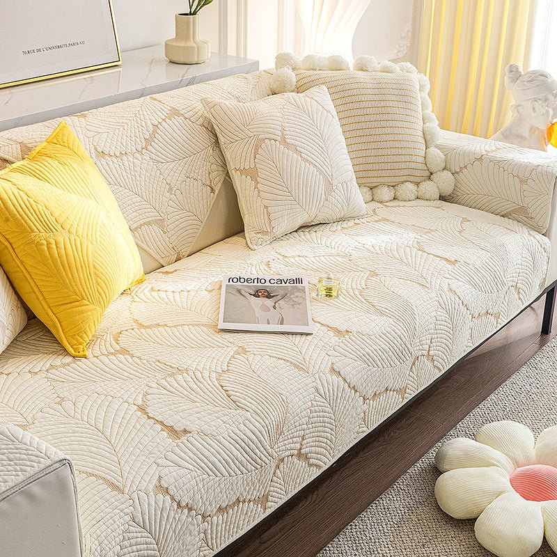 home & garden : Bankhoes Beige - Anti-Kras Slip Bescherming Sofa - Microvezel in van Pantino