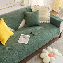 home & garden : Bankhoes Beige - Anti-Kras Slip Bescherming Sofa - Microvezel in Dark Green van Pantino